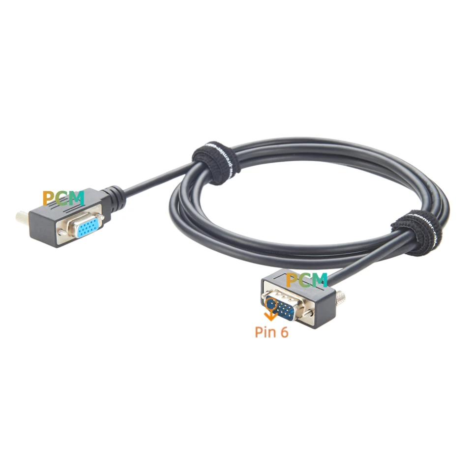 90 Degree Left Angled VGA RGB Extension Cable