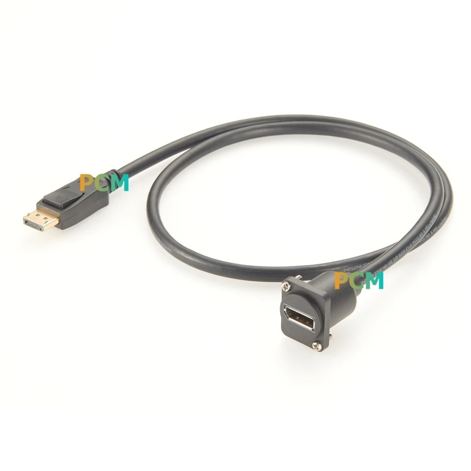 Displayport D-Type Panel Mount Cable