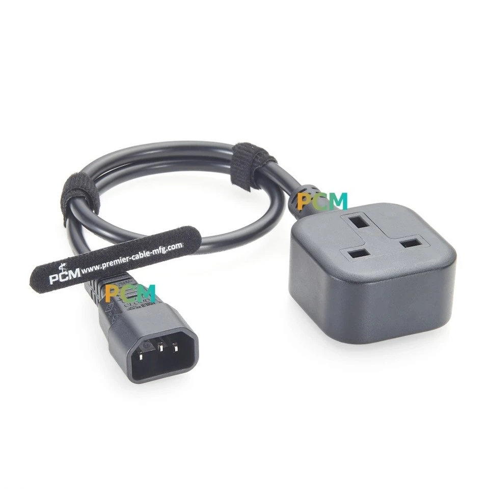 IEC C14 To UK BS1363 Outlet Power Cable suppliers