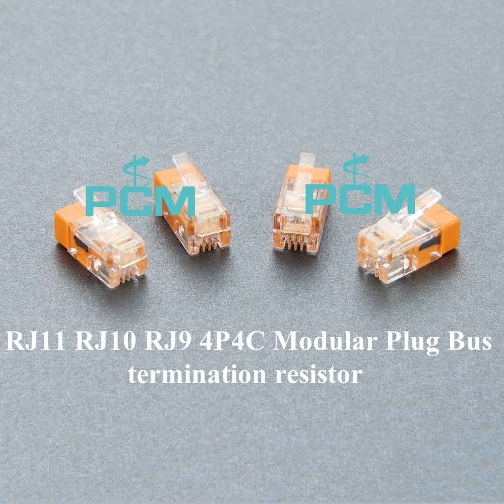 RJ11 RJ10 RJ9 4P4C Modular Plug Bus termination resistor RJ11 RJ10 RJ9 4P4C Modular Plug Bus termination resistor