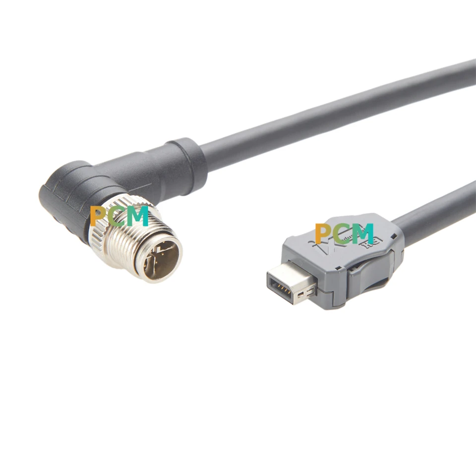 IX A Key To Right Angle M12 CATA6 STFP Cable