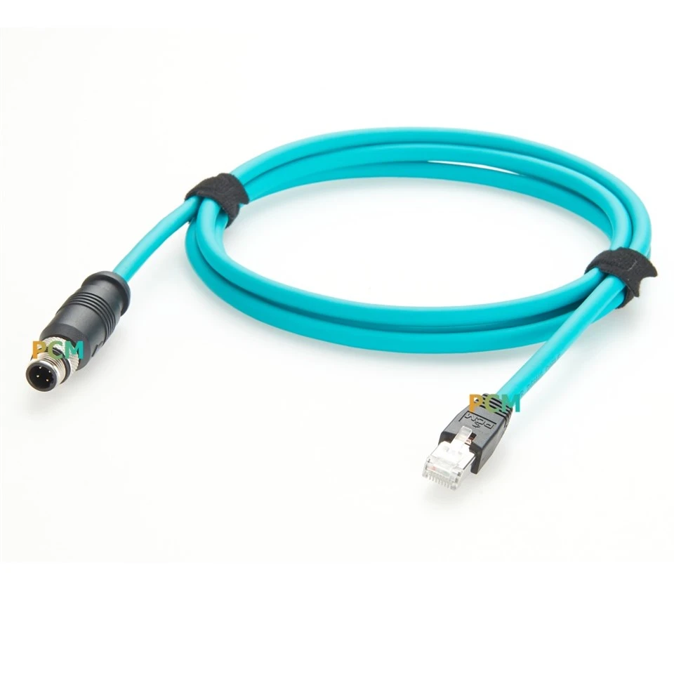 M12 D Code To RJ45 Profinet Cable