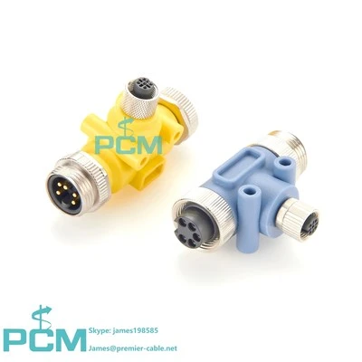Systém T-Connector DeVicenet M12 A-Code na 7/8 "-16 UNF Parallel Distributor
