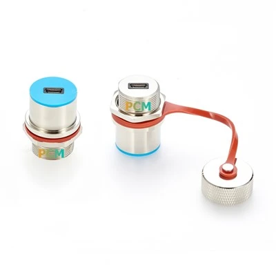 IP67 Uzavřený venkovní adaptér panelu Micro-USB