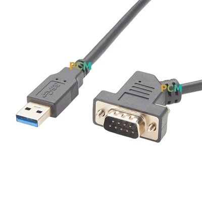 Sériový kabel RS232 45 stupňů D-SUB 9 PIN pro ženský konektor